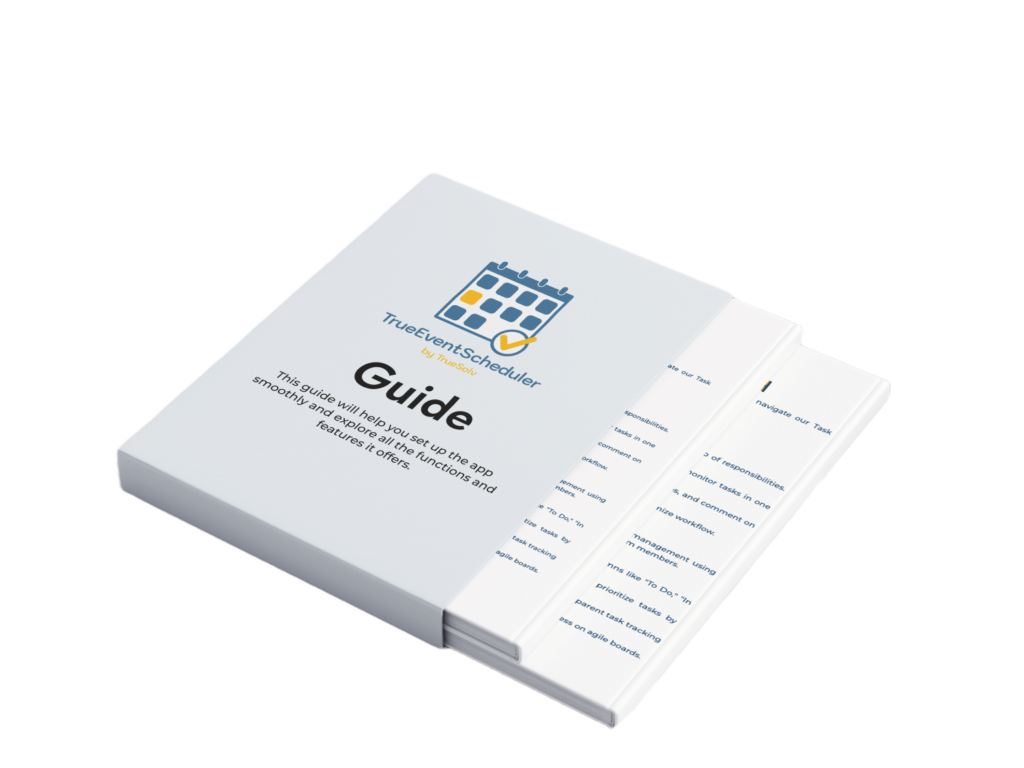 True Event Scheduler setup guide PDF for Salesforce admins